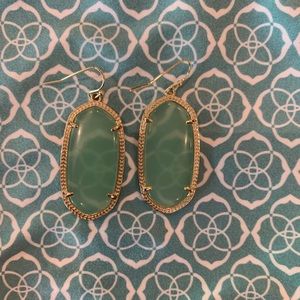 Kendra Scott drop down blue stone earrings